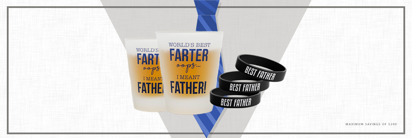 Father's Day Shot Glasses and Wristband