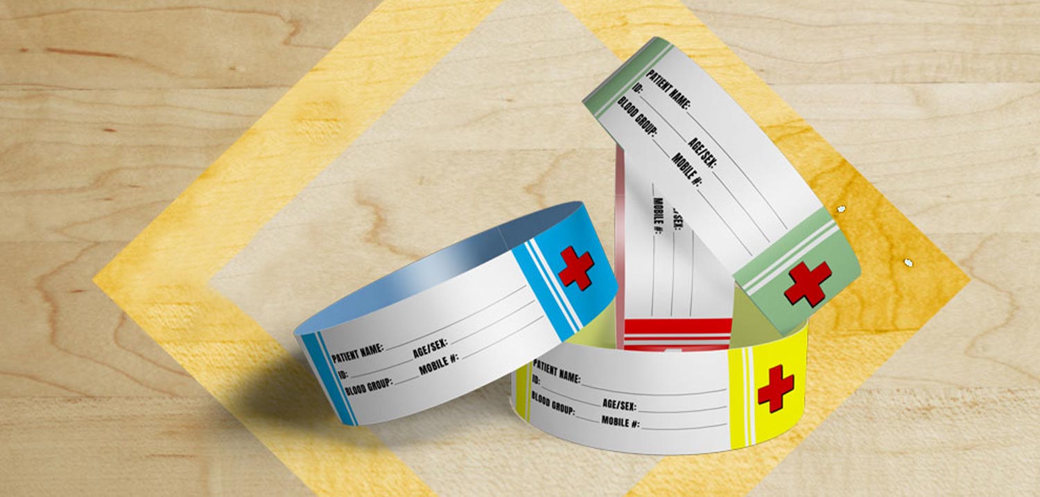 Tyvek Baseball Wristbands