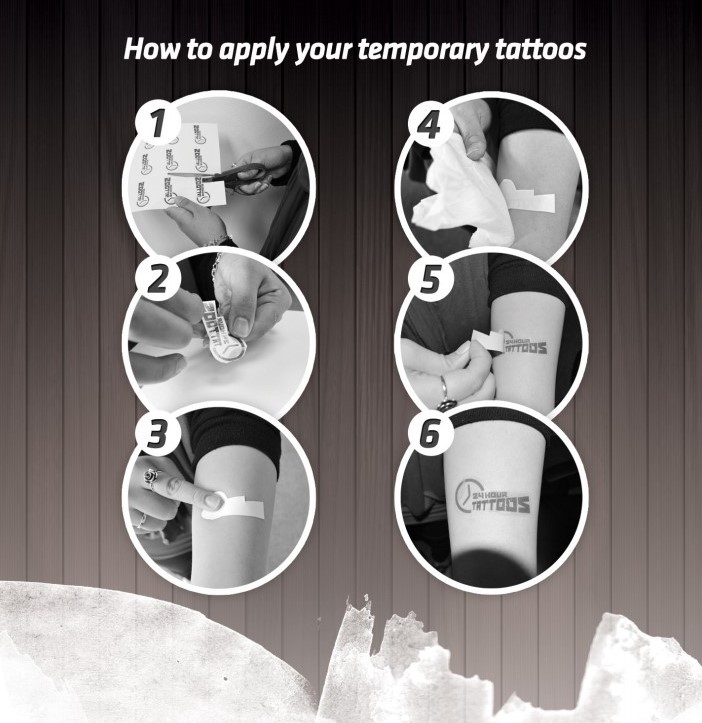 How to apply temporary tattoos