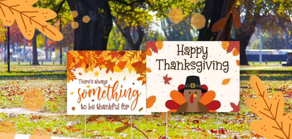 Thanksgiving Yard Signs