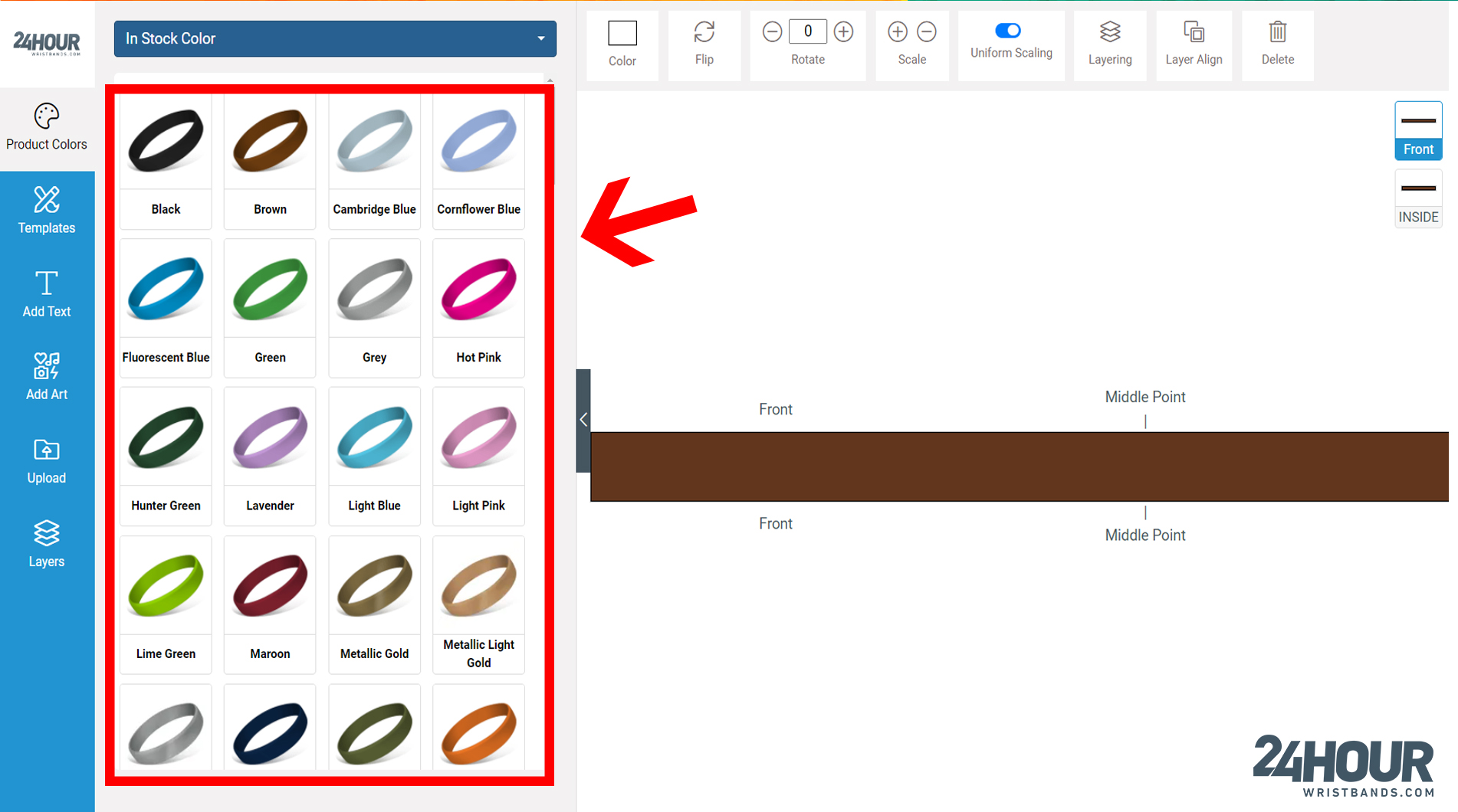 Wristbands Color
