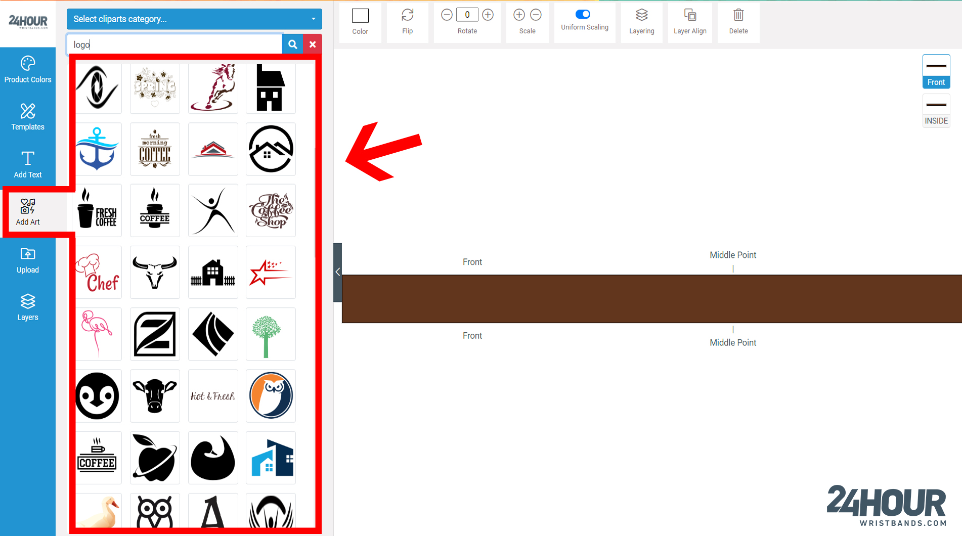 Wristbands Template Design