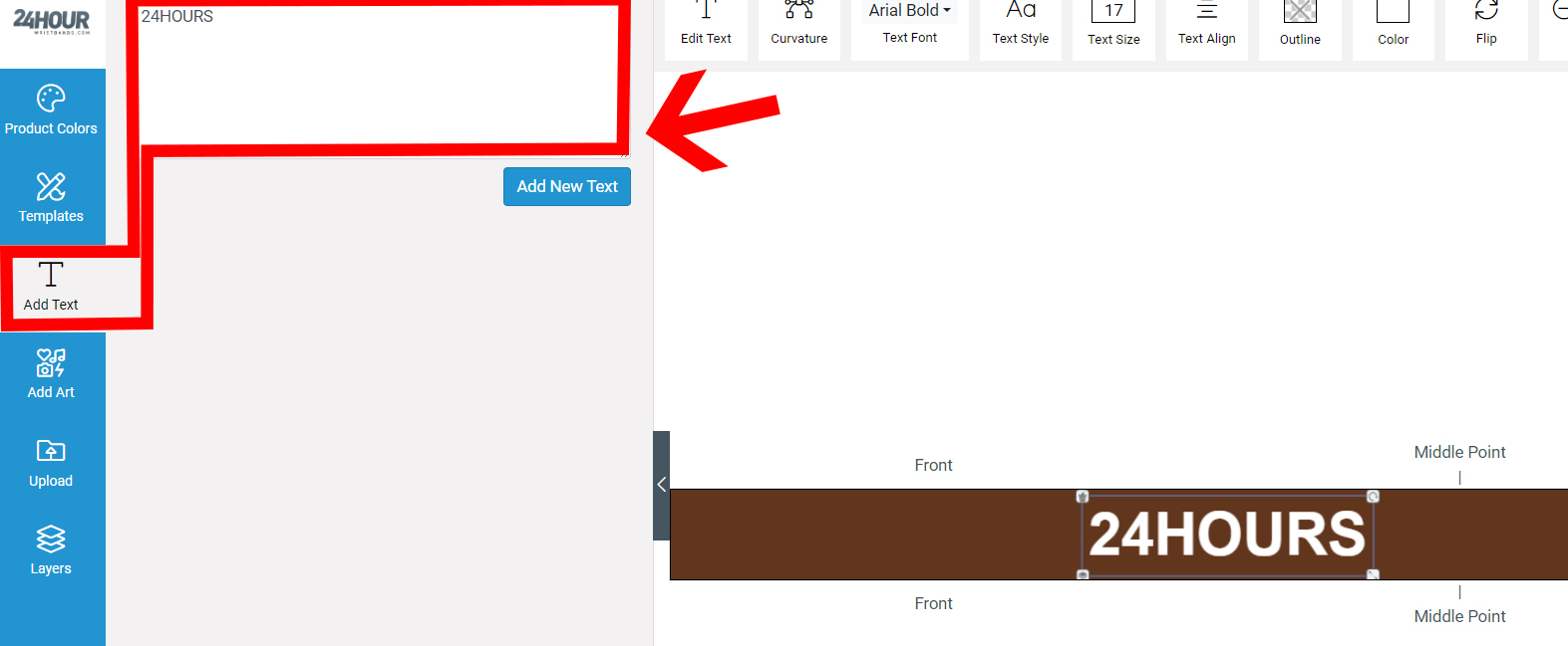 Texts and Fonts Personalization